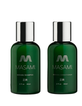 Load image into Gallery viewer, Mekabu Hydrating Travel Size Shampoo & Conditioner