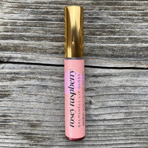 Balmshell Lip Gloss - rosey raspberry