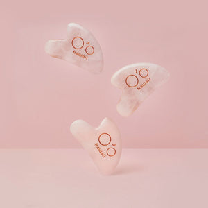O'o Hawaii Rose Quartz Gua Sha Beauty Tool