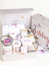 Load image into Gallery viewer, A Special Day Gift, Birthday Gift Basket, Lavender Natural Bath &amp; Body
