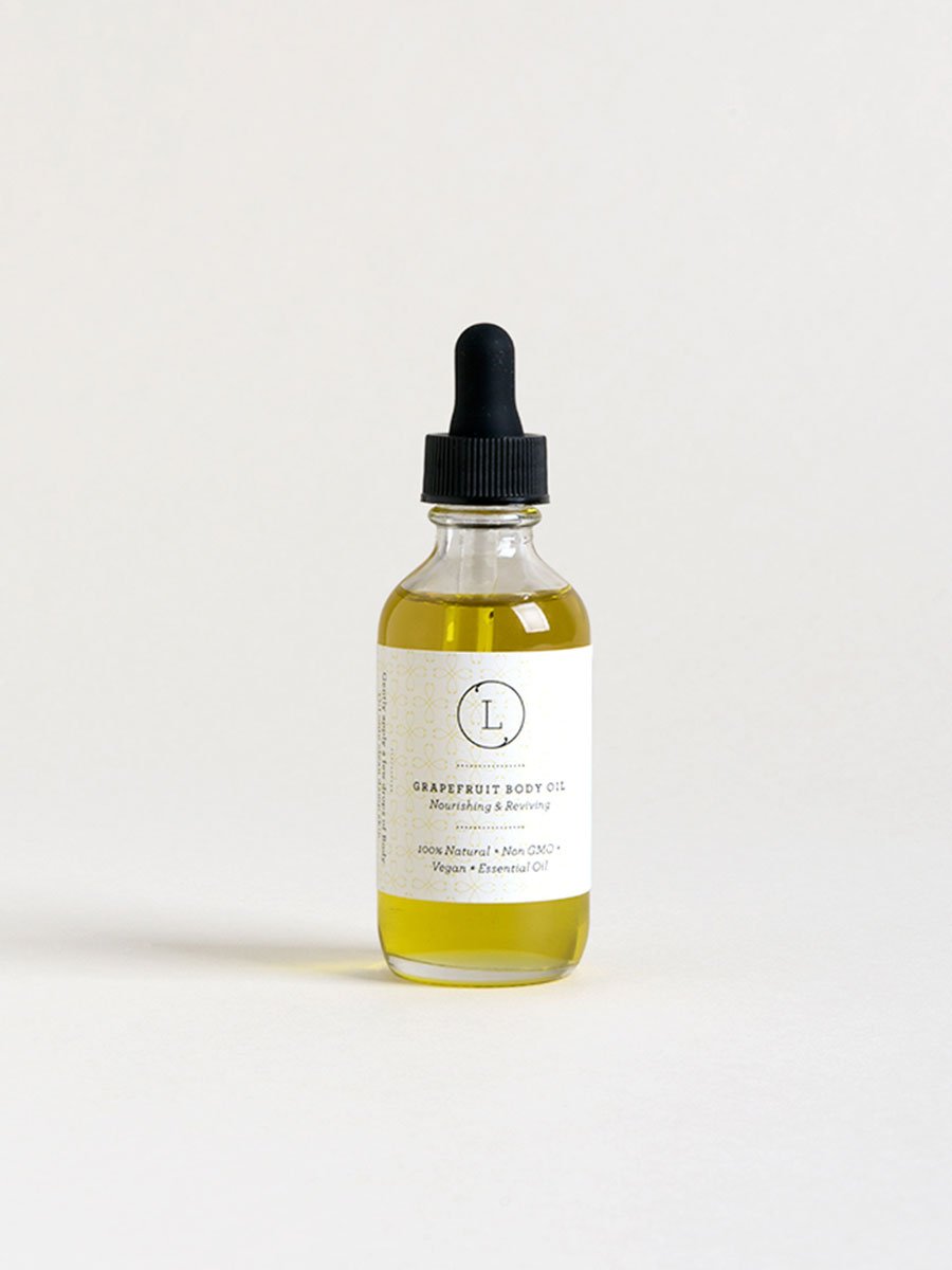 Natural Body Oil, Grapefruit Moisturizing Body Oil