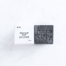 Load image into Gallery viewer, Charcoal Mint Salt Block

